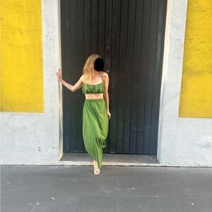 Reformation Green Two-Piece Set